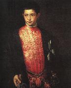 TIZIANO Vecellio Portrait of Ranuccio Farnese ar Sweden oil painting reproduction